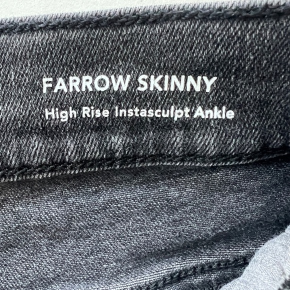 DL1961 "Farrow Skinny" High Rise Intasculpt Ankle Black Jeans - Size - 25 - Picture 8 of 13